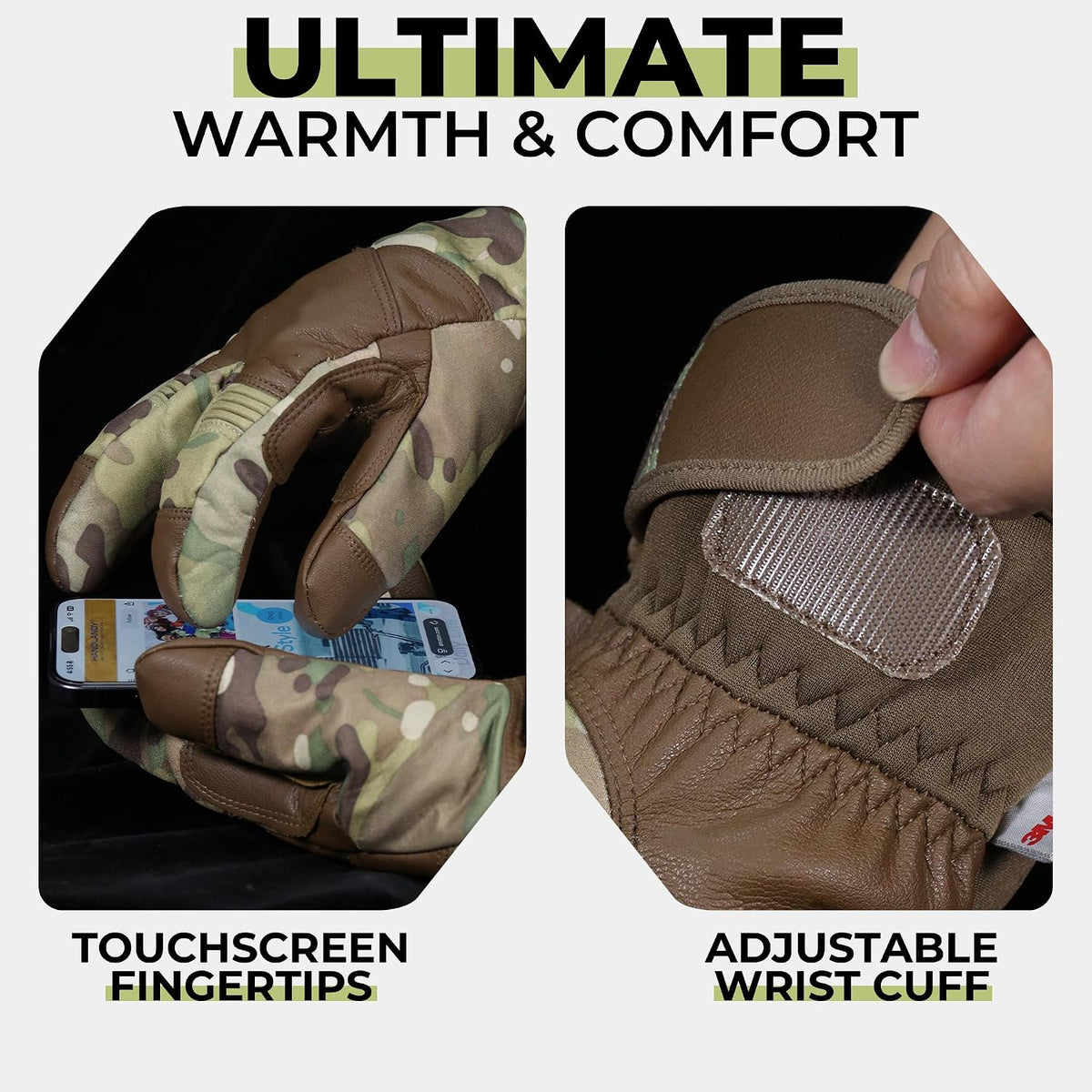 HANDLANDY Winter Work Gloves, 3M Thinsulate Waterproof Insulated Glove for Men Women