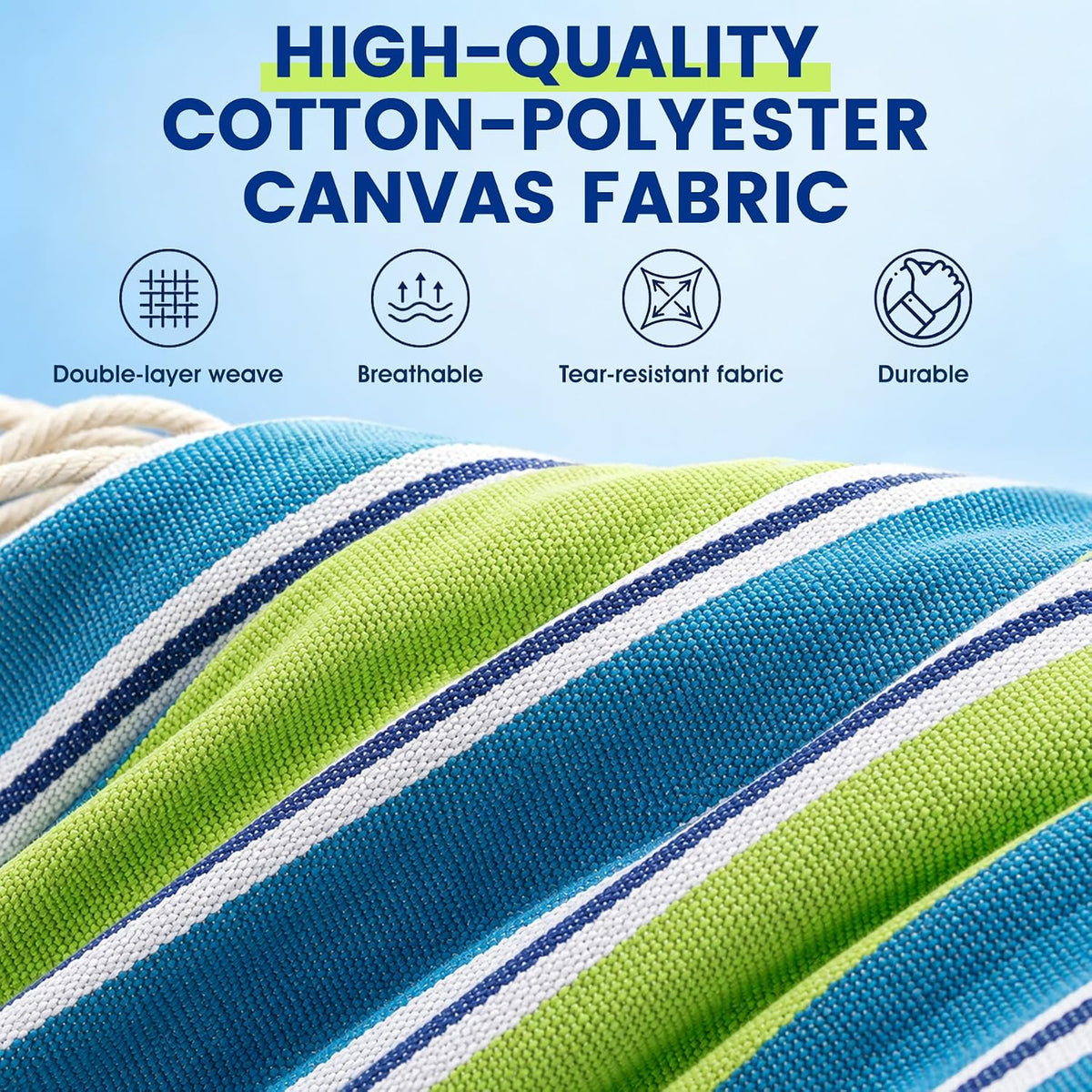 DeeprBetter Cotton Camping Hammock for Outside