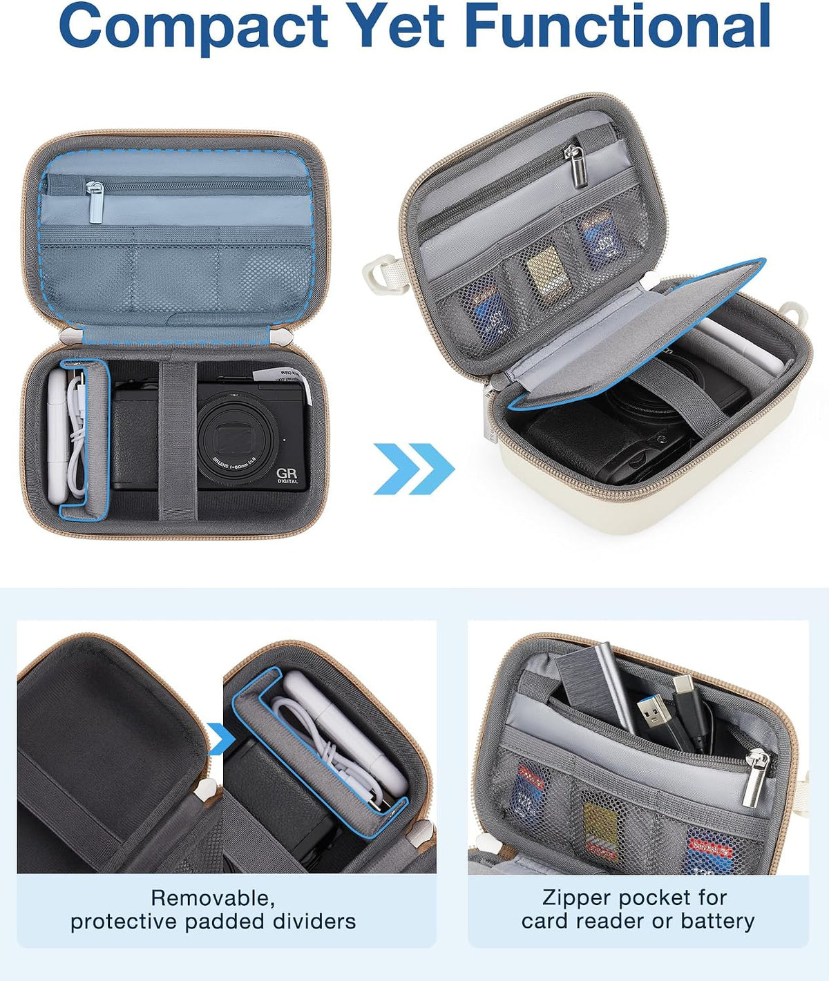 BAGSMART Digital Camera Case Protective Lightweight Camera Bag with Strap