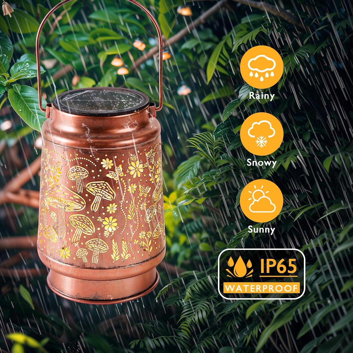 Homemory Gifts for Women, Solar Mushroom Lanterns Outdoor Lights