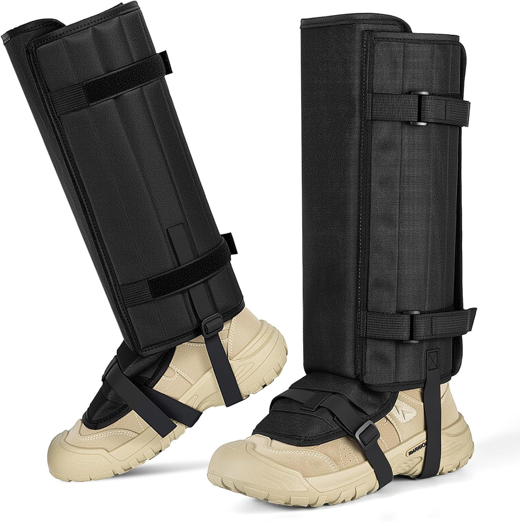 Glamgen Snake Hunting Gaiters for Men, Gaiters for Hiking Waterproof, Adjustable Snake Bite Protection for Lower Legs, Fits for Hunting, Hiking Outdoor and Farm Work Men & Women