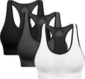 Racerback Sports Bras for Women with Pads - High Impact Athletic Tank Tops for Yoga and Workout Brassieres Bra