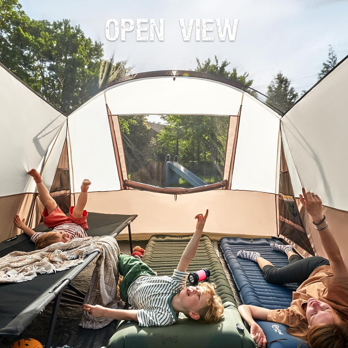 PORTAL 6/8/10 Person Family Camping Tent with Screen Room