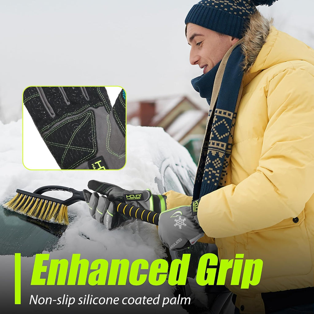 HANDLANDY Winter Work Gloves, 3M Thinsulate Waterproof Insulated Glove for Men Women