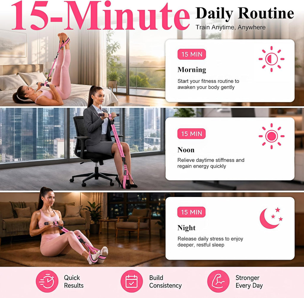 Pedal Resistance Band with Handle, Exercise Bands for AB Workout