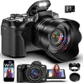5K Digital Cameras for Photography 80MP WiFi UHD Autofocus Vlogging Camera