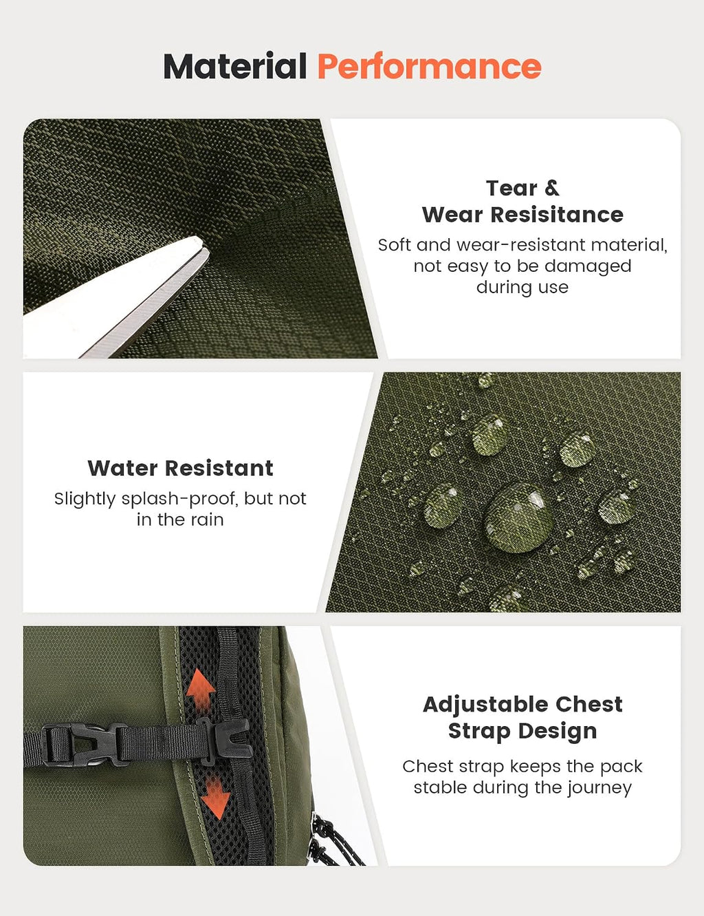 SKYSPER Hiking Backpack Ultralight Packable RFID Travel Daypack Small Nylon Stuff Pack 16L Outdoor Bag for Women Men