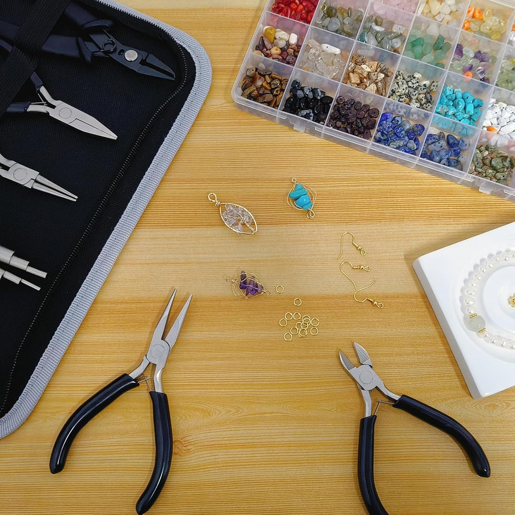10 PCS Jewelry Pliers Set for Jewelry Making, Repair and Wire Wrapping