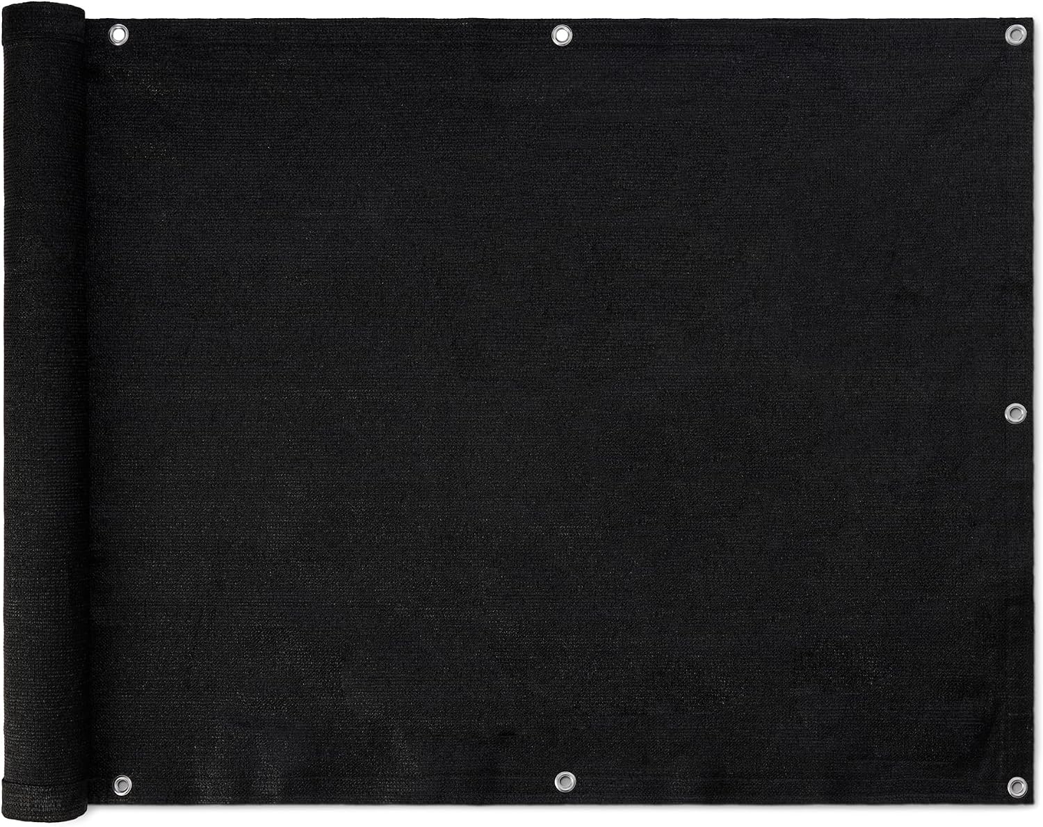 Amazon Basics Privacy Screen Fence for Outdoor Patios, Pools, Balconies, Weather-Resistant, 3 x 10 ft, Black, 1-Pack