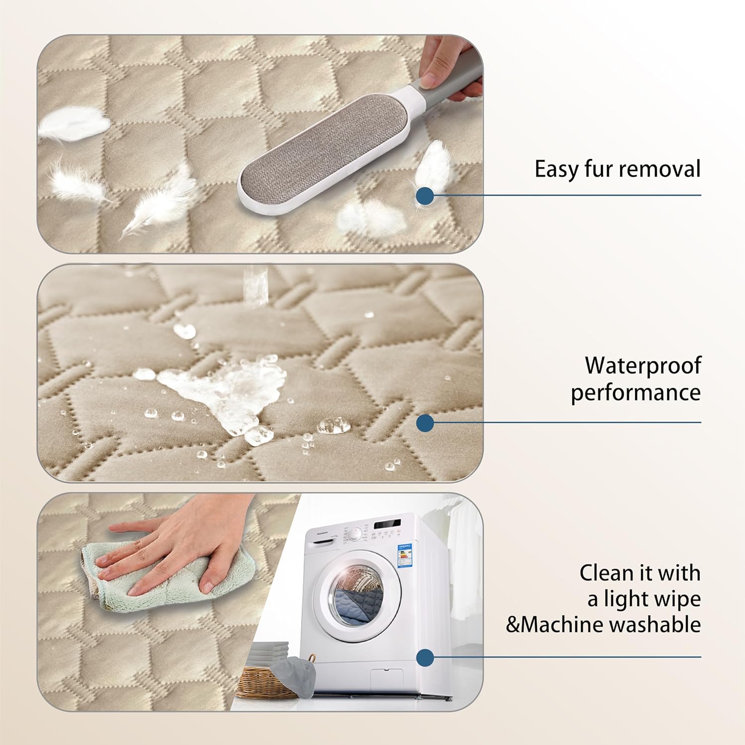 gogobunny Waterproof Dog Blanket, Couch Covers for Sofa, Reusable Pee Pads