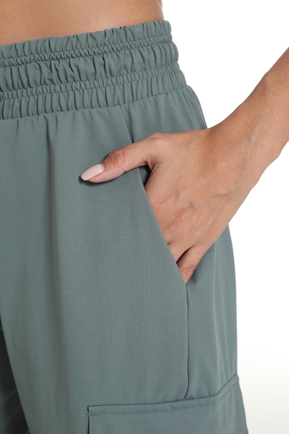 Quick Dry Women's Hiking Cargo Pants With 5 Pockets Lightweight Joggers