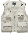 Men's Lightweight Mesh Fishing Vest Utility Outdoor Multi-Pocket Hunting Cargo Vest