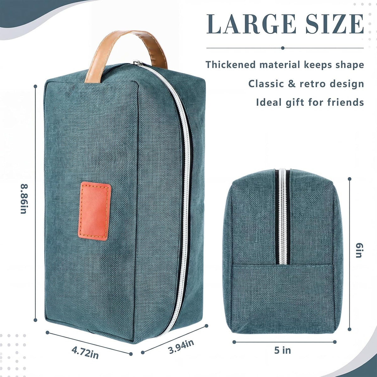 Paterr 16 Pcs Travel Toiletry Bag Groomsmen Gift Bags Bulk, Classic