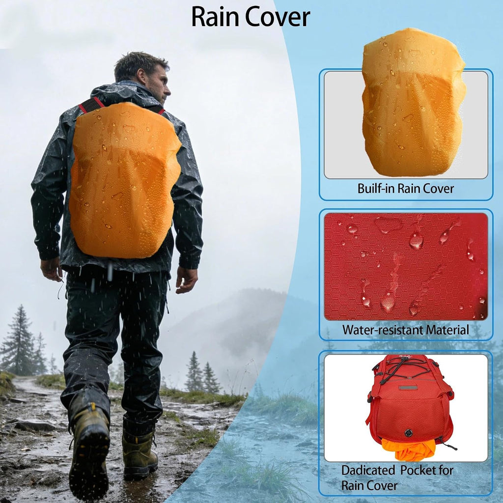 WOLT Hydration Backpack 18L Hiking Water Backpack with 2L Water Bladder for Men Women, Hydration Pack for Running Cycling Biking and Climbing
