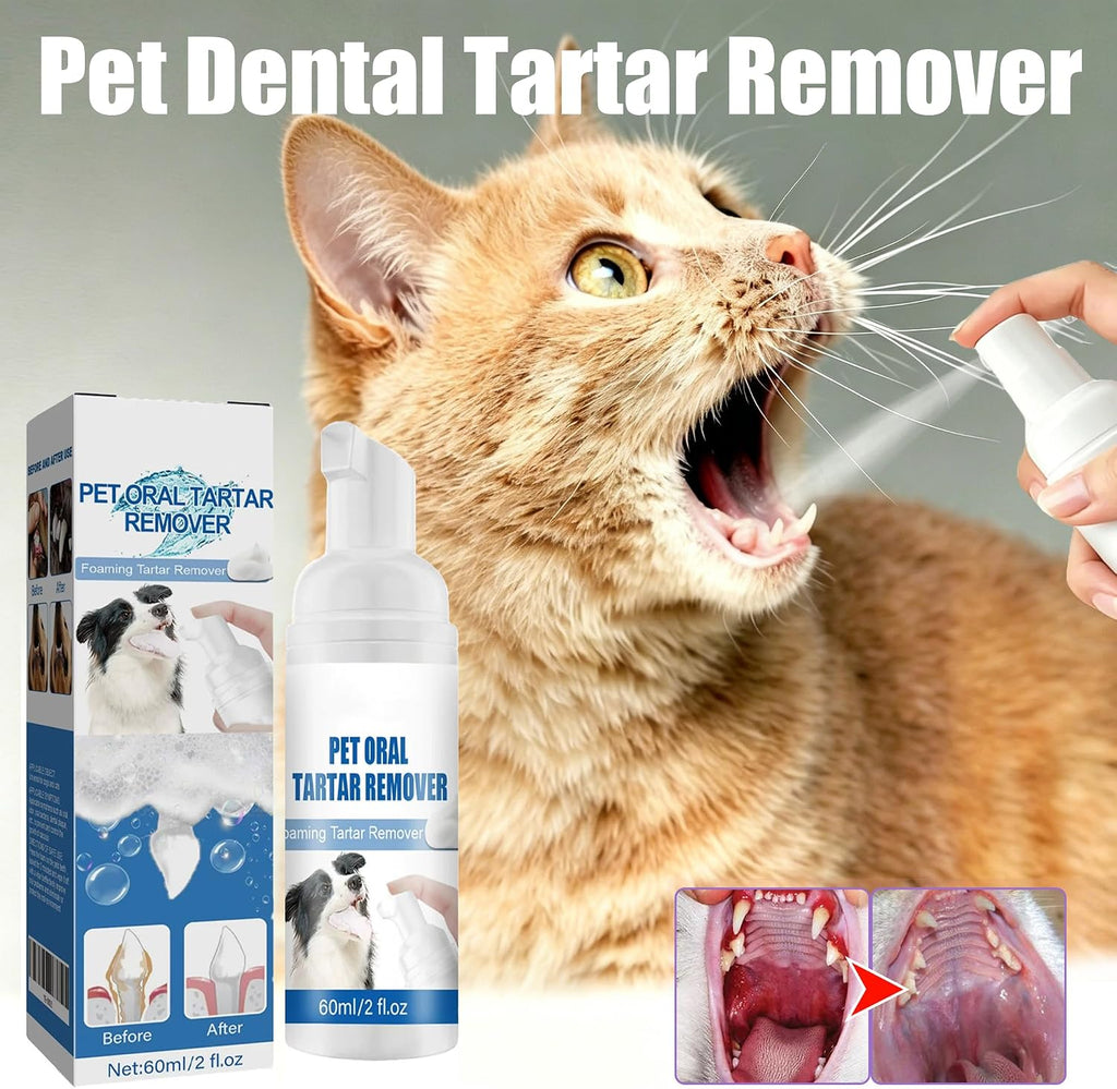 Pet Oral Tartar Remover Spray - Pets Oral Tartars Removers Foaming Tartars