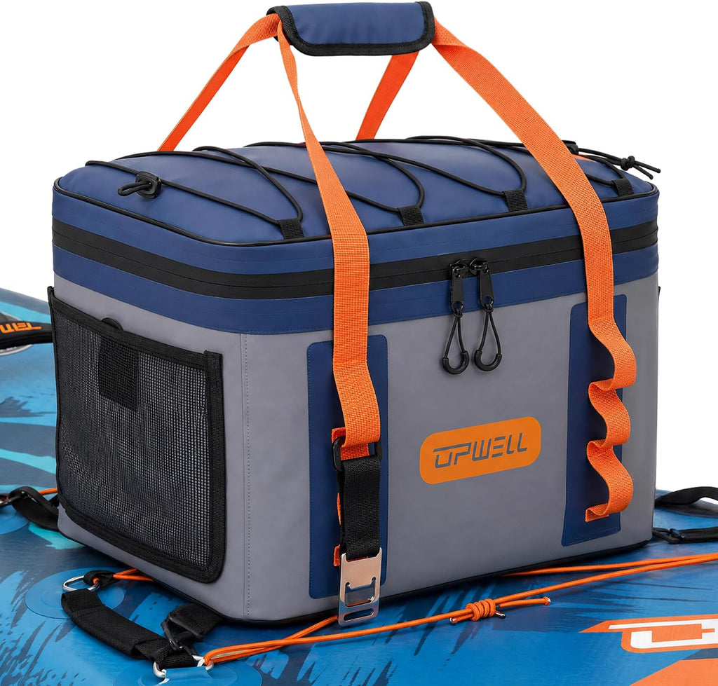 UPWELL Paddle Board Accessories, Waterproof SUP Cooler Bag with TPU Zipper, PVC Dry Bag, 42 Cans Surf Kayak Cooler
