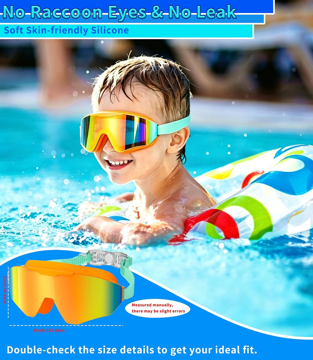 Kids Swim Goggles 2 Pack for Suitable for Children aged 8 and Adults of Both Genders Adults swim goggles