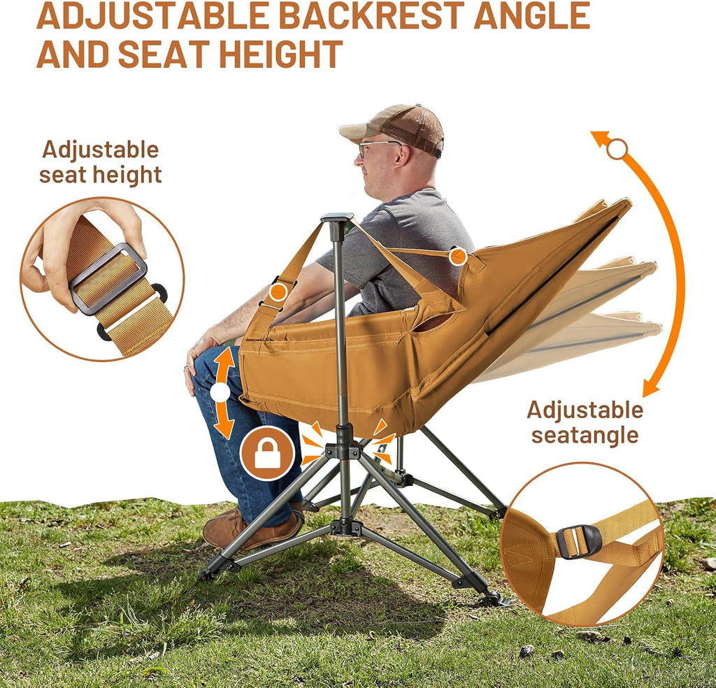 TIMBER RIDGE Hammock Camping Chair, Oversized Swinging Chair, 400lbs Load