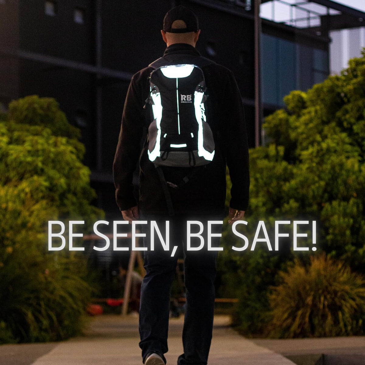 riderbag Reflective Motorcycle Backpack, Hi Viz Commuter Riding Bag