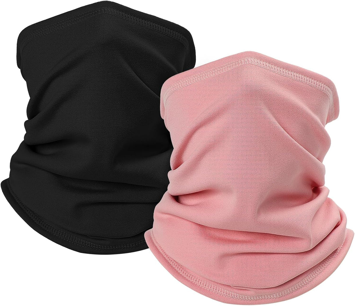 LUOLIIL VOE 2 Pack Winter Neck Gaiter Warmer for Men&Women,Windproof Face Cover Fleece Face Mask Scarf for Cold Weather Sport