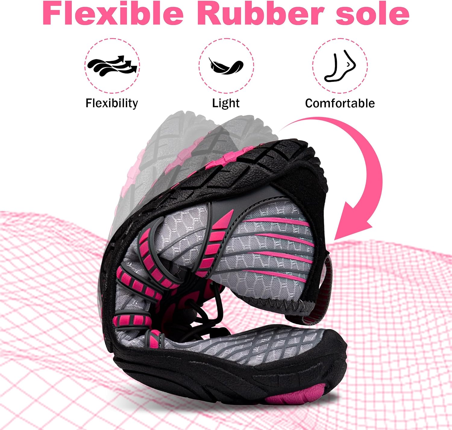Water Shoes for Women Men, Barefoot Quick Dry Pool Shoes for Outdoor