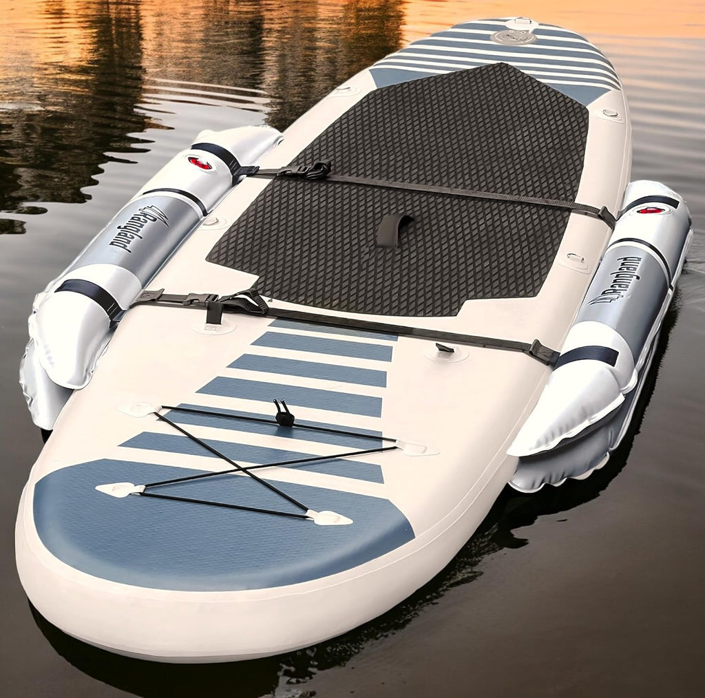 Stabilizers for Stand-Up Paddle Boards (Universal Fit) Inflatable SUP Balance Training Floats for Beginners, Kids, Fishing, Dogs, Yoga and More (Heavy Duty PVC)
