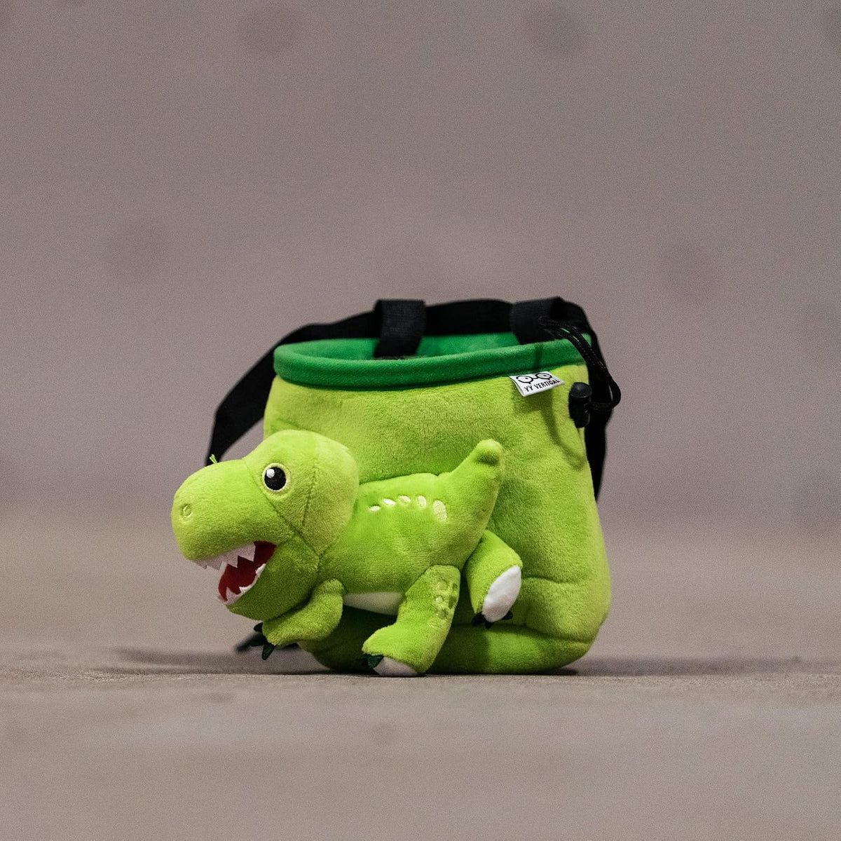 T-Rex Dinosaur Rock Climbing Chalk Bag - Cute Novelty Design for Climbers