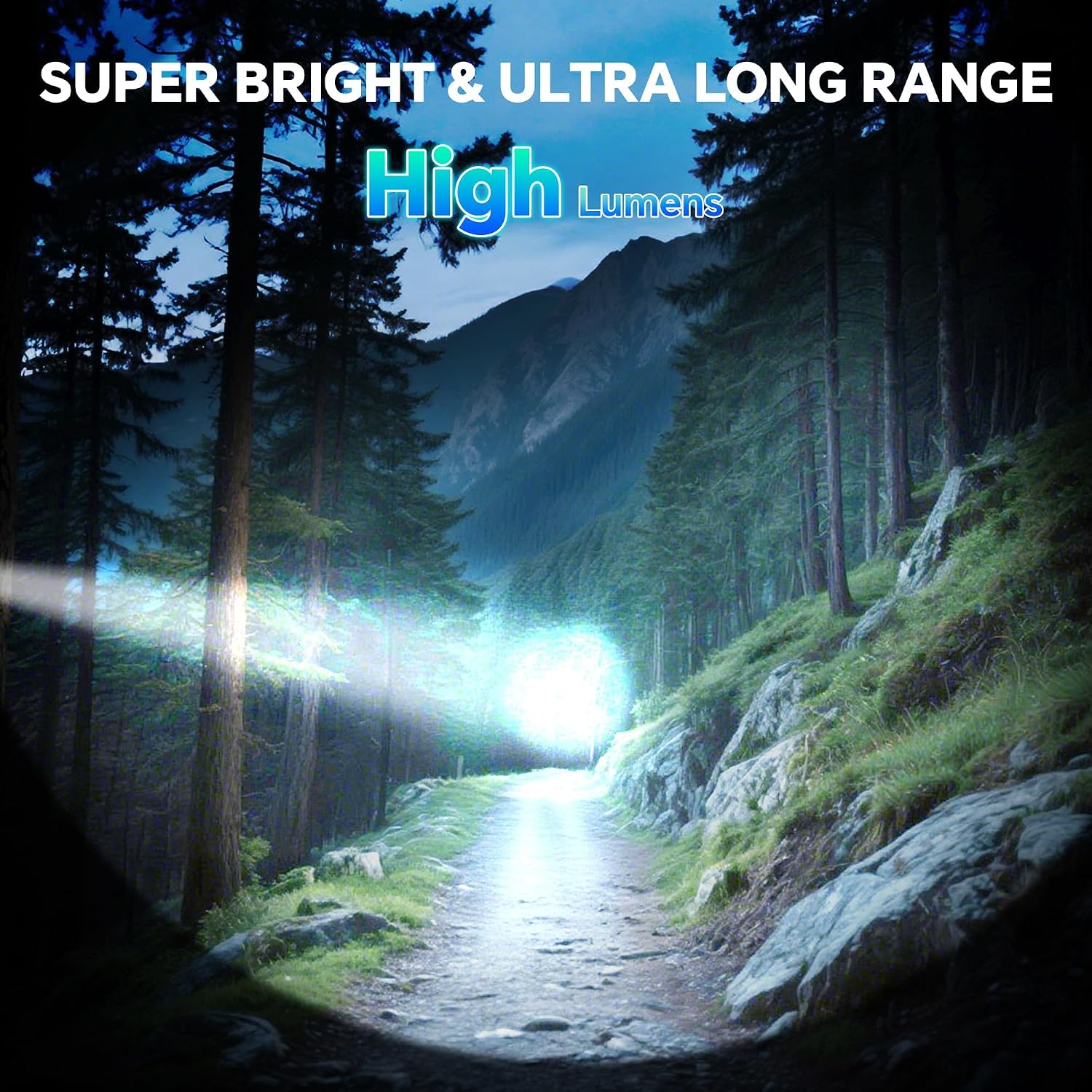 Rechargeable Flashlights Super Bright LED Flash Light 3 Pack