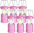 6-Pack Mini LED Pink Camping Lantern