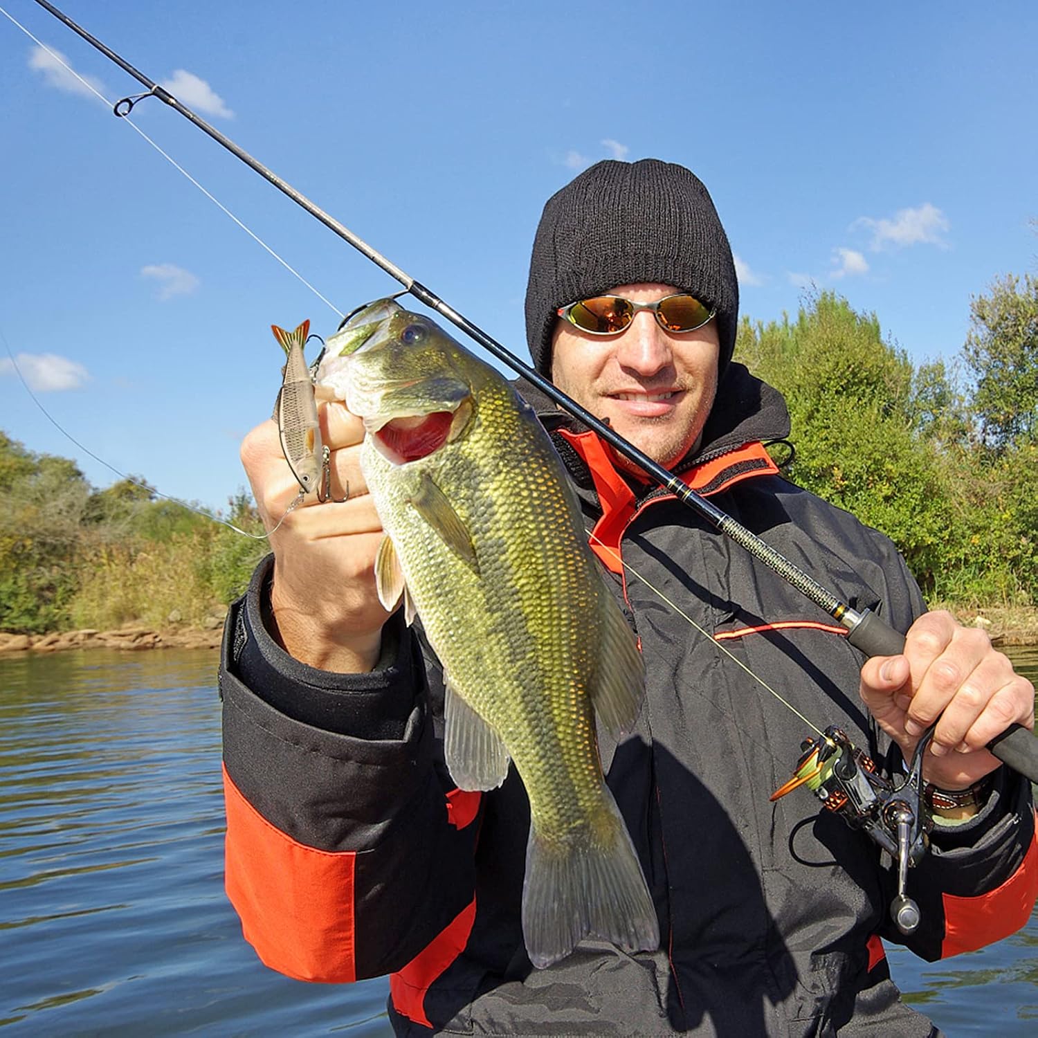 GOTOUR Jointed Swimbaits, Easy Catch Fishing Lures for Bass Trout Crappie