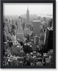 Monem Art Manhattan Print - New York City Poster - Black & White Photography Art - New York Skyline Art - NYC Wall Design - Living Room or Bedroom Wall Decor - 8x10 UNFRAMED Wall Art