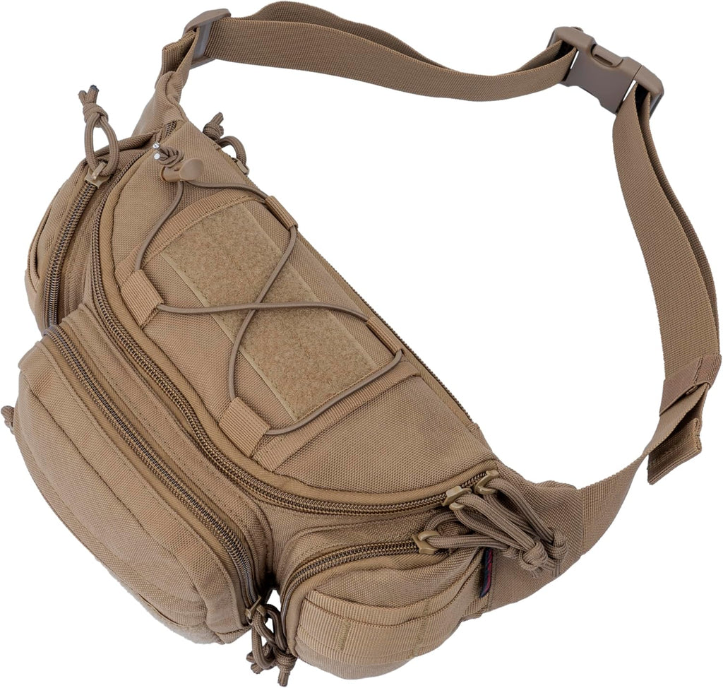 Tactical Waist Bag | Durable Fanny Pack & Crossbody Sling Pack for Outdoor Adventures, Everyday Carry, Hiking, Camping, Travel
