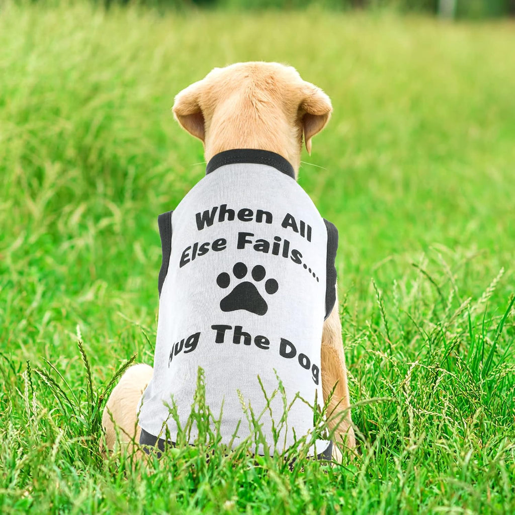 Saintrygo 8 Pcs Dog T-Shirts Printed Funny, Cute Pattern, Large