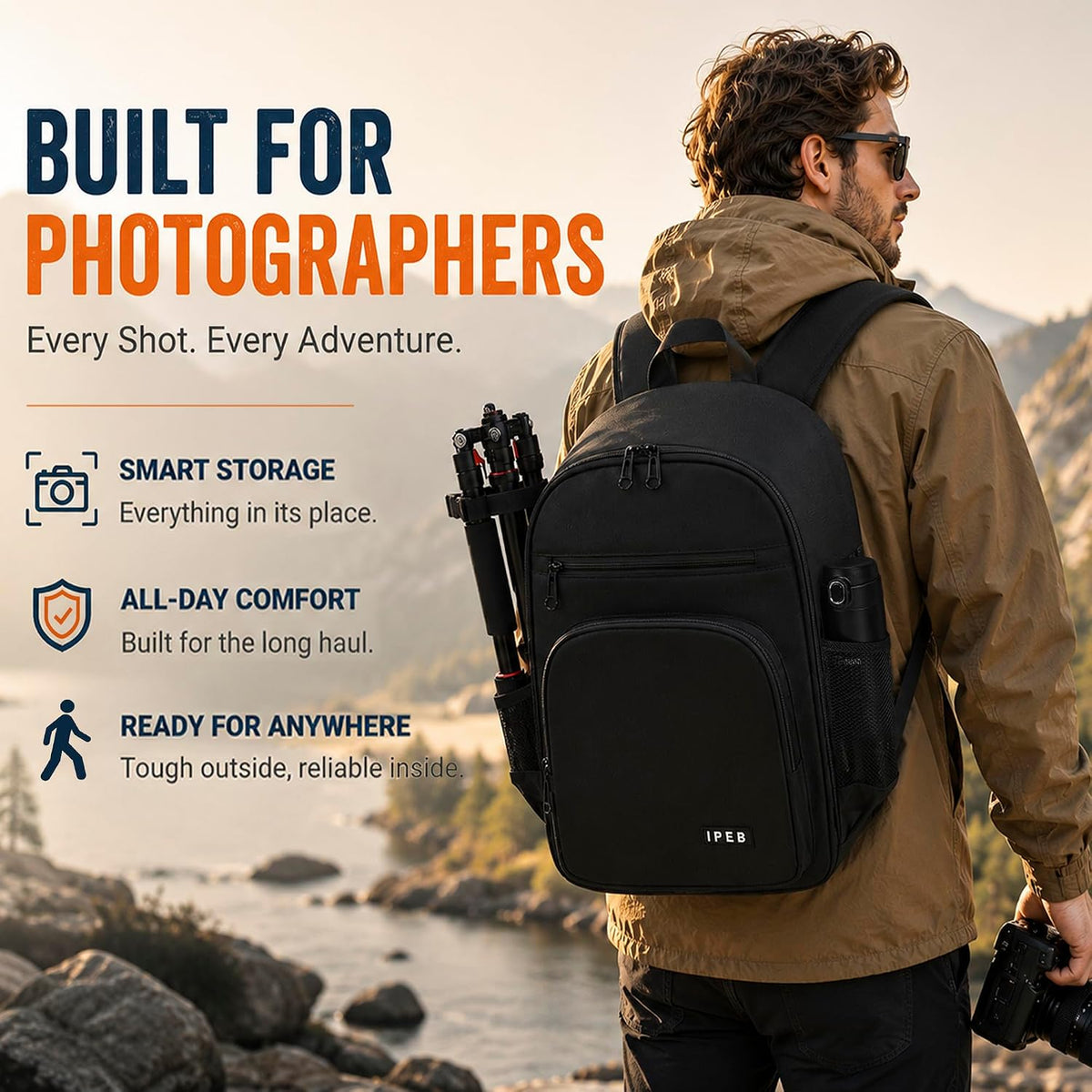 Camera Backpack for Photographers, Professional DSLR Camera Bag