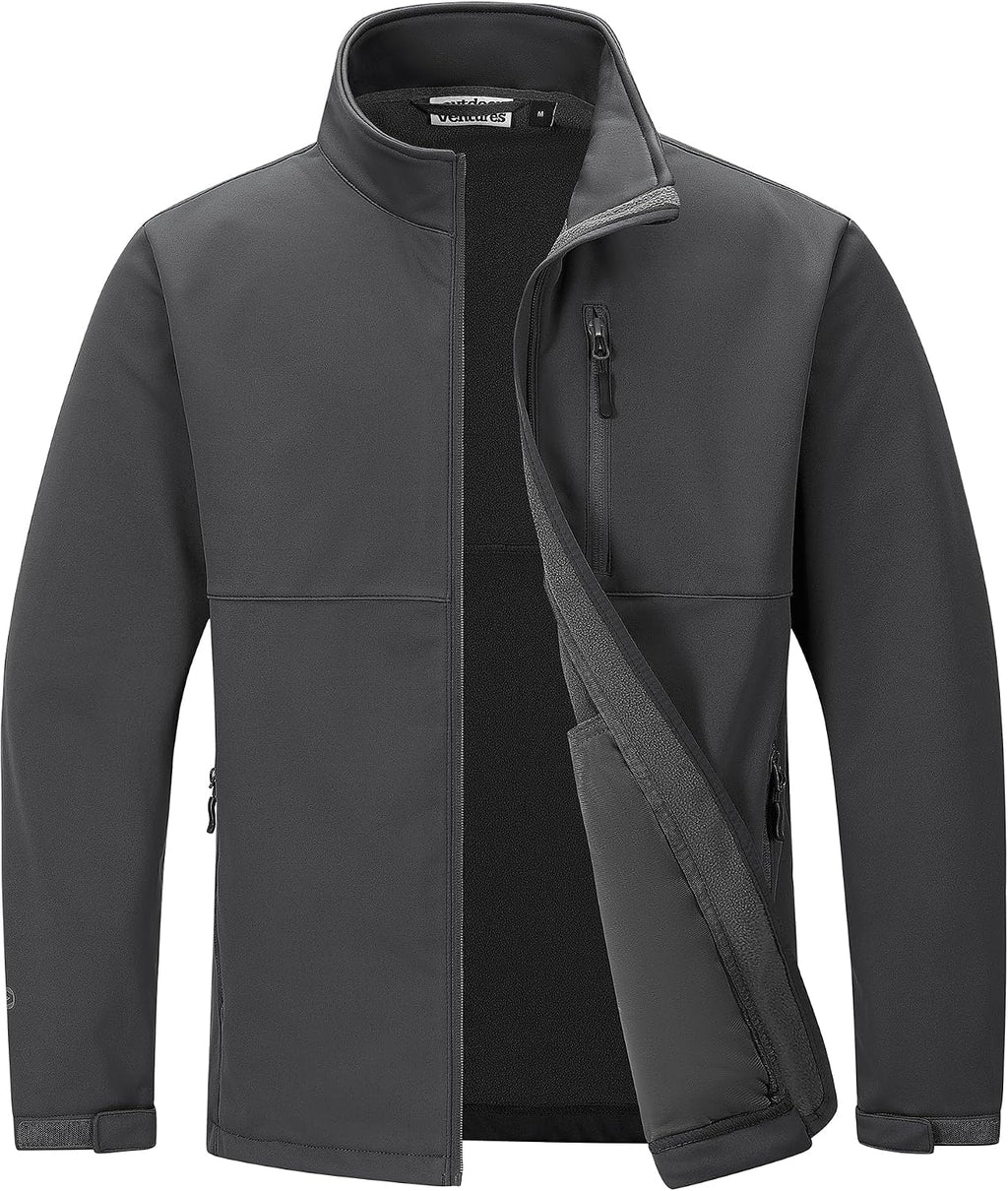 Outdoor Ventures Men's Softshell Jacket Waterproof Lightweight Rian Jacket