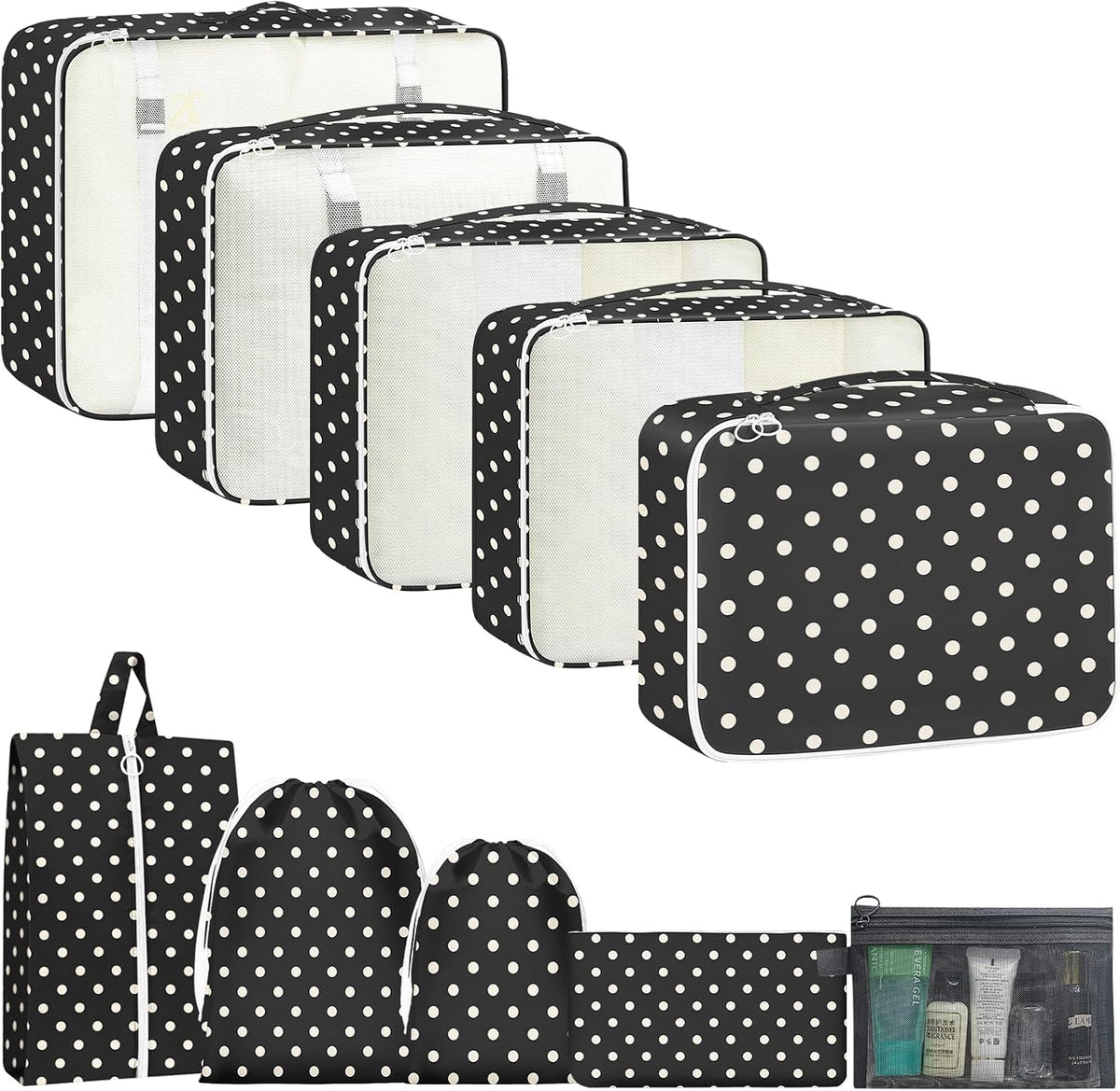 Packing Cubes for Travel 10 Set Luggage Organizer Bags