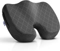 EPSCY Memory Foam U-Shaped Cushion for Coccyx, Hemorrhoid, Sciatica & Tailbone Pain Relief - Pressure Reducing Seat Cushion with Removable Cover - Postpartum Pillow for Office Chair, Wheelchair, Gray