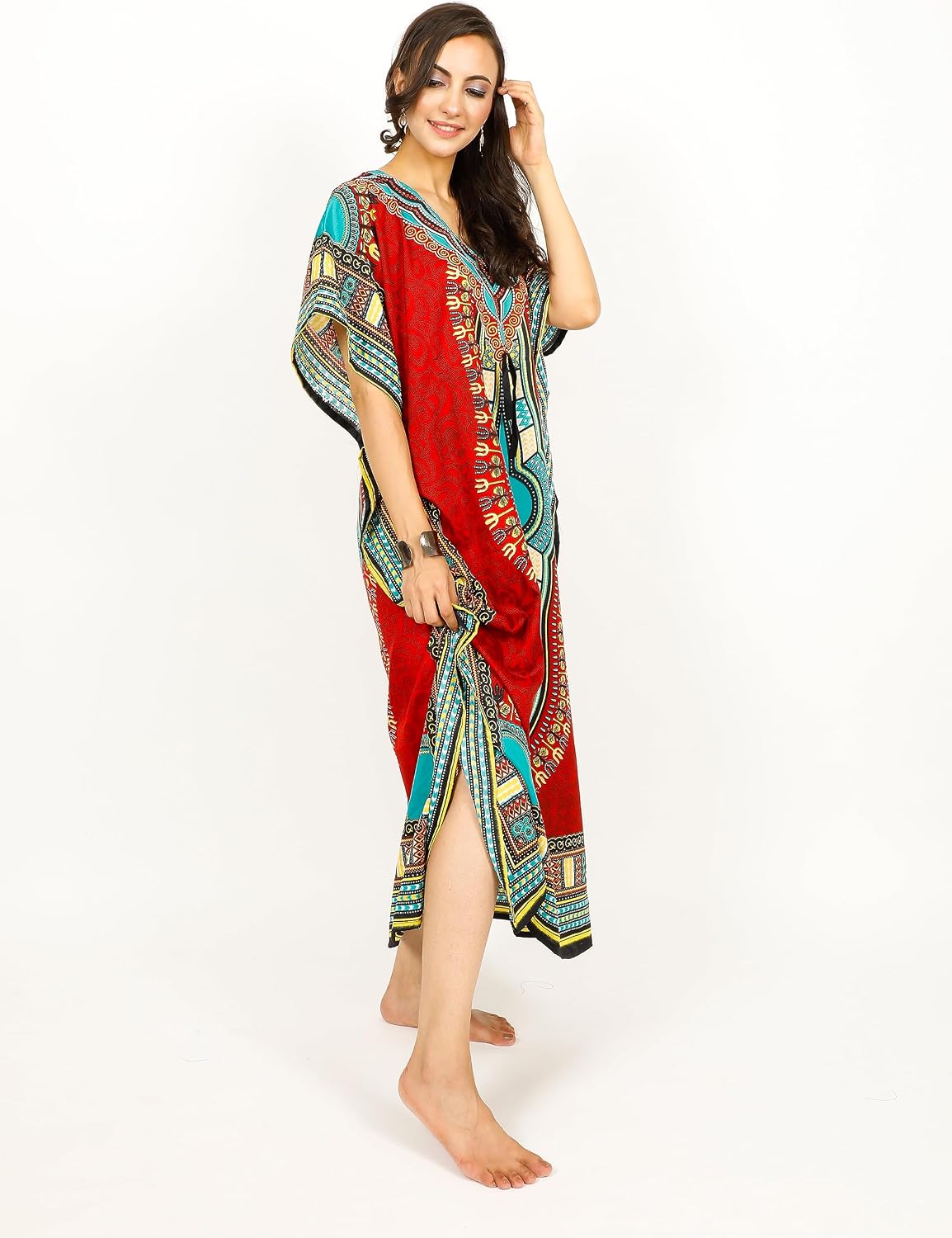 Ladies Kaftans Tunic Kimono Maxi Women Dashiki African Caftan Plus Size Lounge Girls Kimono