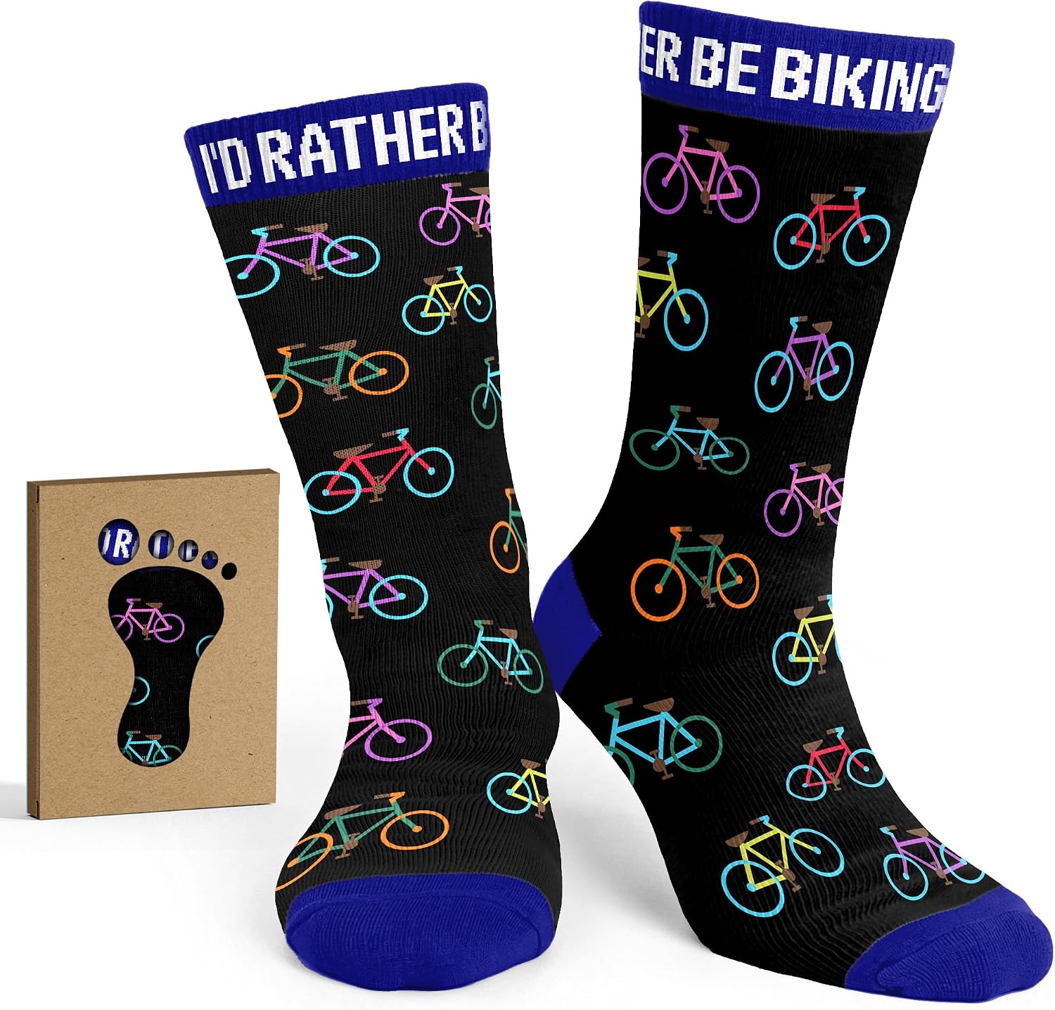 Mountain Bike Accessories - Gifts for Cyclists, Best Cycling Socks for Men, Funny Biker Gifts for Men Who Love Riding