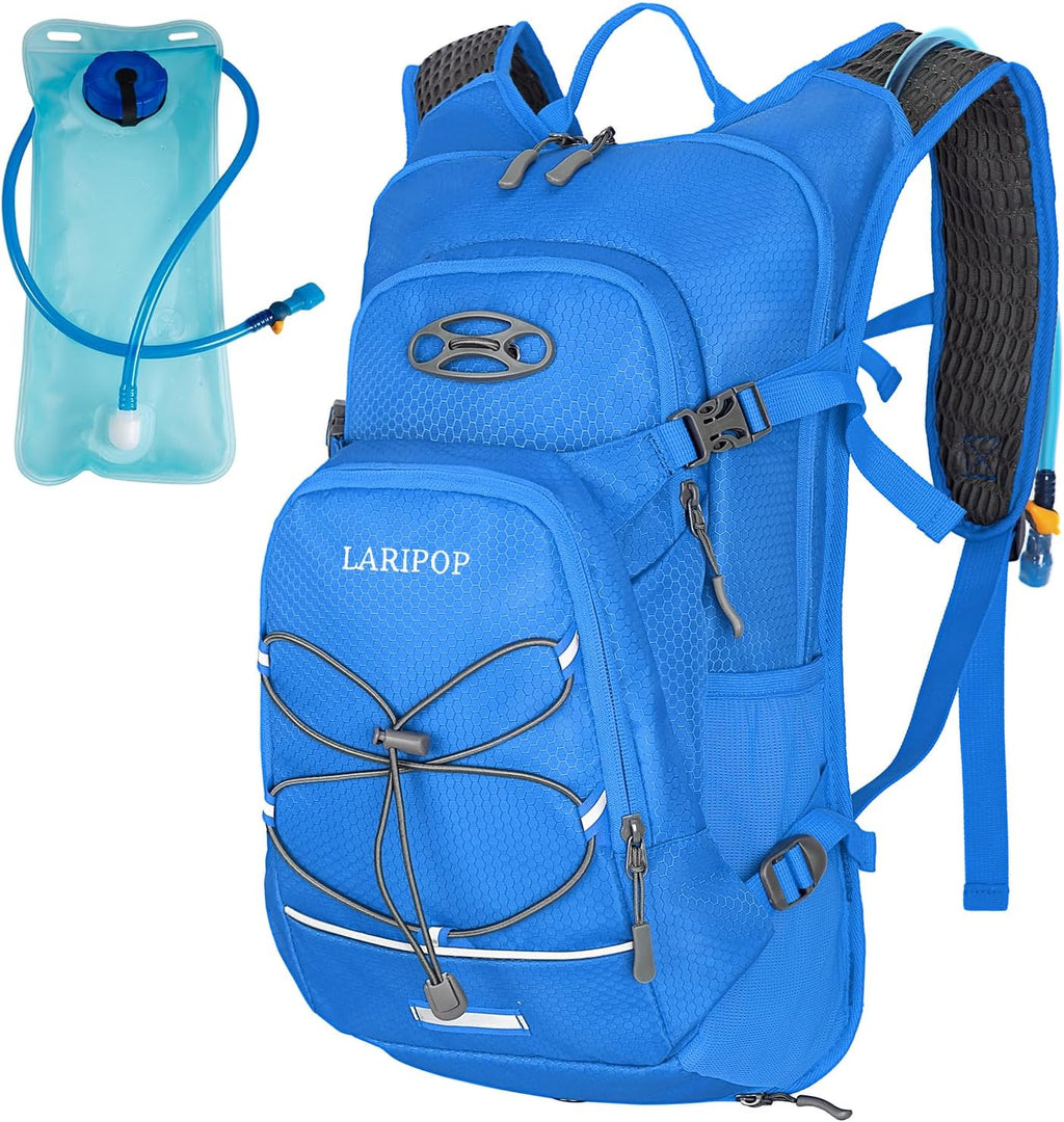 LARIPOP 18L Hydration Backpack with 2L Leak-Proof Water Bladder for Hiking Cycling Running Men Women