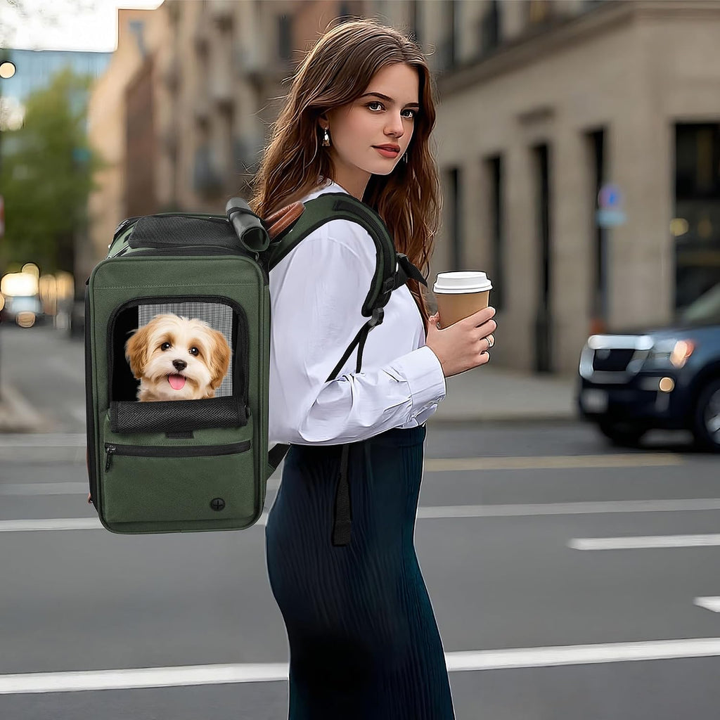 EliteField Deluxe Backpack Pet Carrier for Cats and Dogs (3-Year Warranty)
