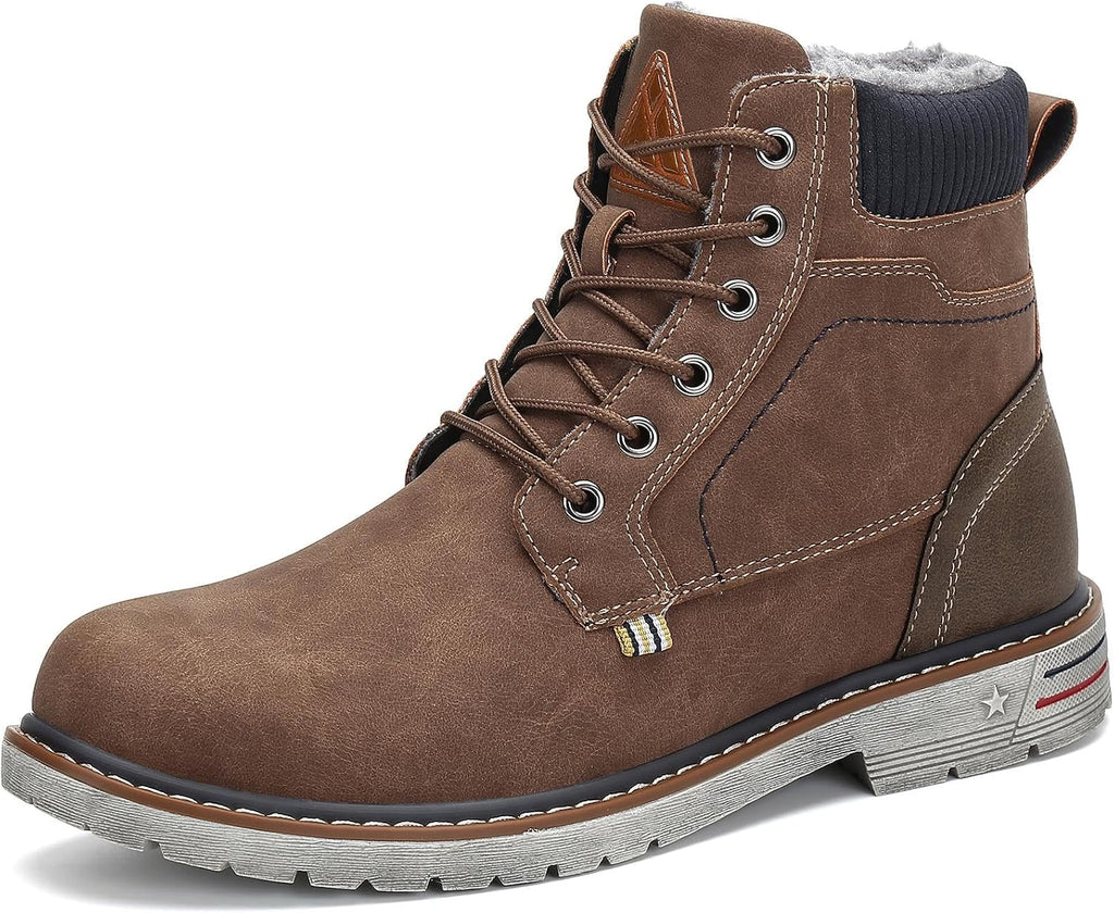 Mishansha Men's Waterproof Snow Boots, Warm Winter Boots
