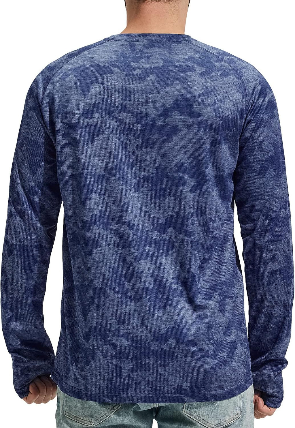 MIER Men's UPF 50+ Rash Guard Long Sleeve Shirts Dry Fit Fishing Running