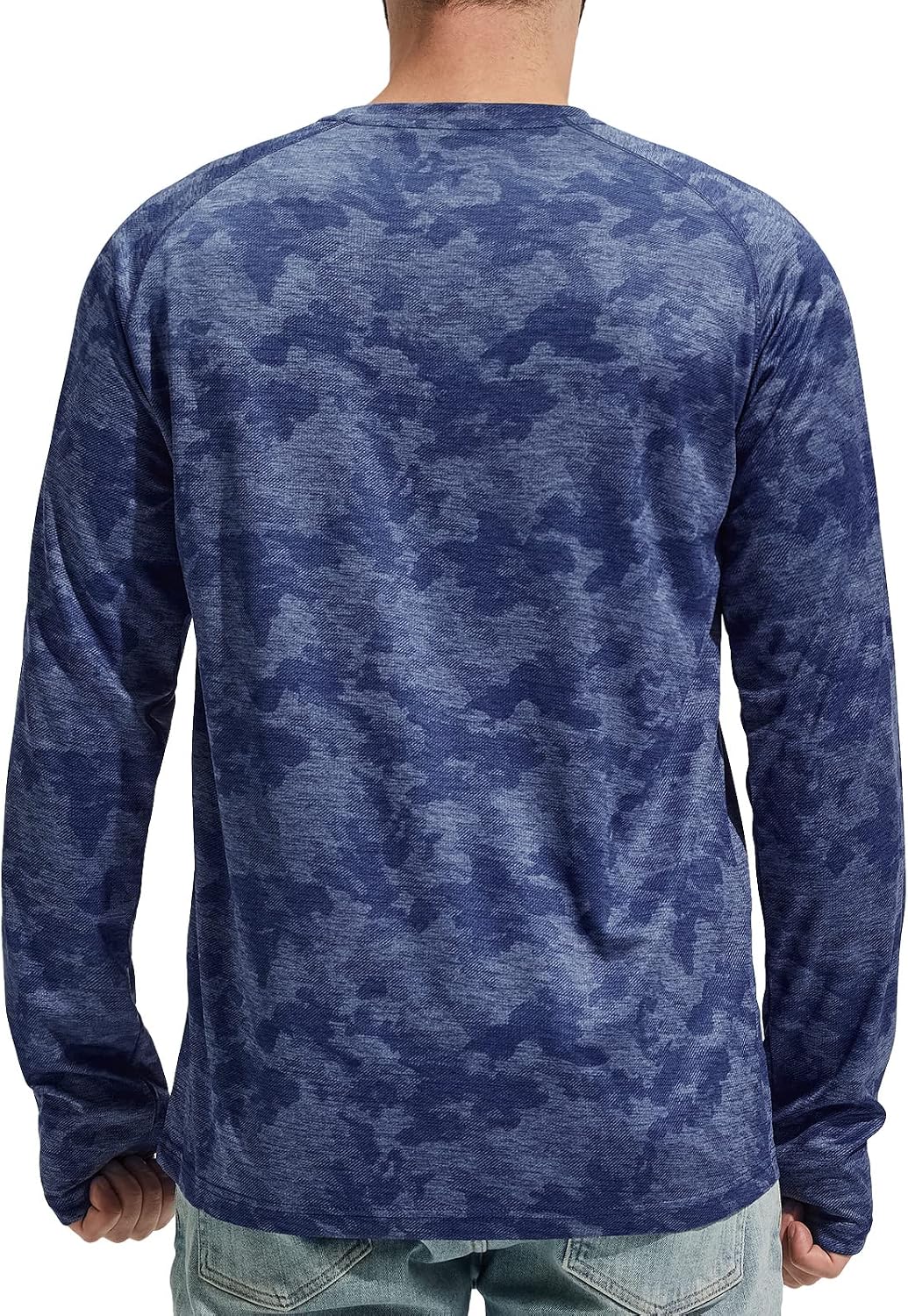 MIER Men's UPF 50+ Rash Guard Long Sleeve Shirts Dry Fit Fishing Running