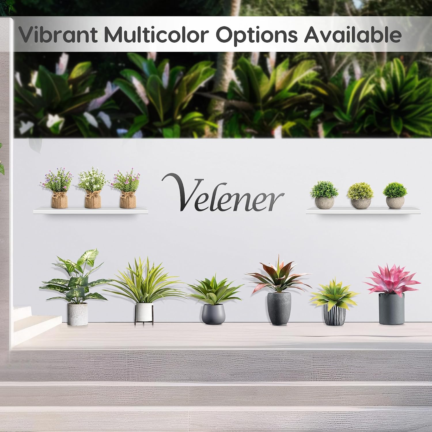 Velener 28 Inch Artificial Agave Plants Outdoor Set, Large Fake Plants Indoor for Home Decor, Realistic UV Resistant Faux Succulents Plants Without Pot, Set of 2