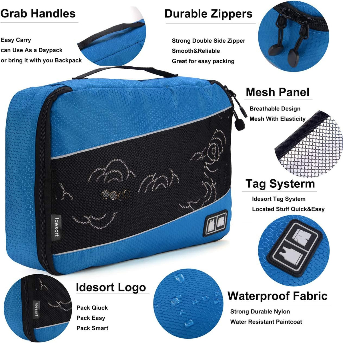 Packing Cubes large Luggage Organizers Bags For Travel Organizing Clothes