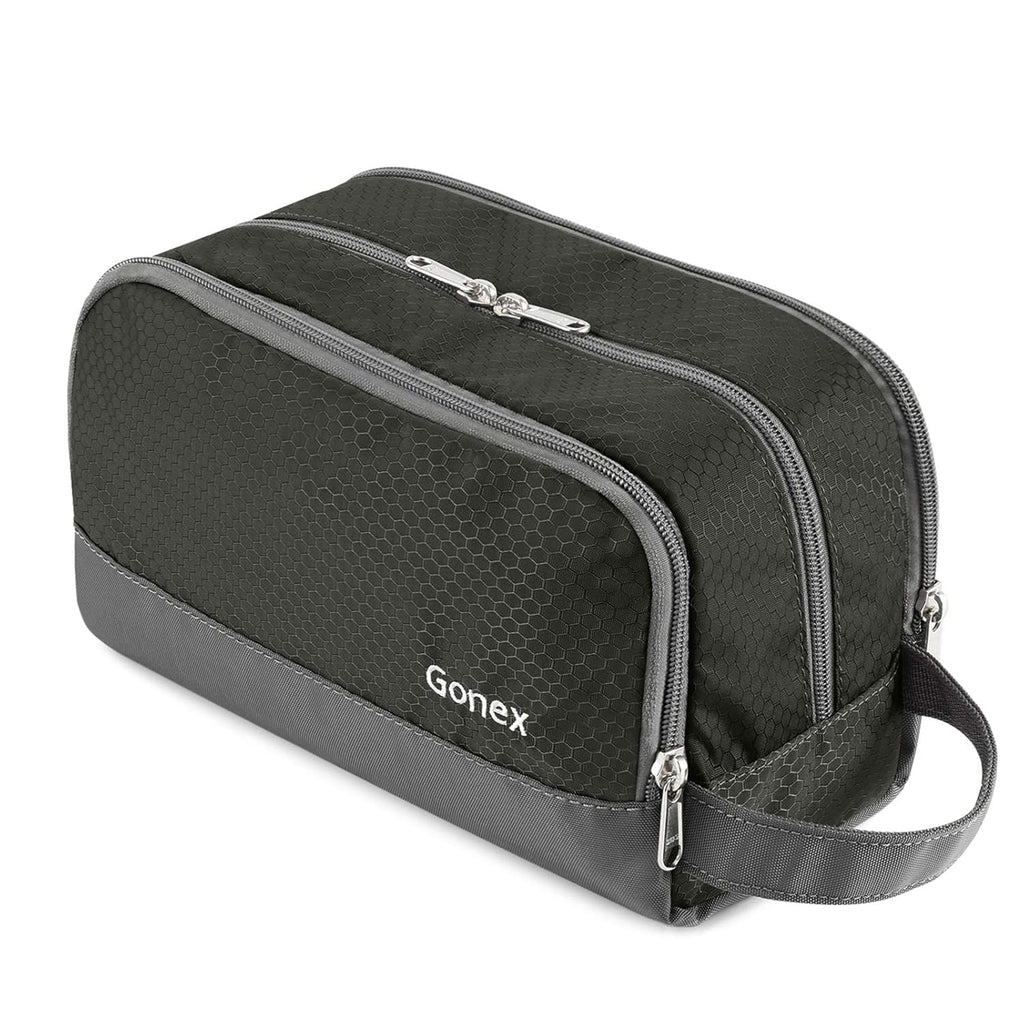 Gonex Travel Toiletry Bag for Men, Water Resistant Dopp Kit for Toiletries