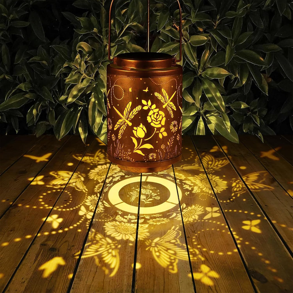 2 Pack Dragonfly Solar Lanterns Garden Decor Birthday Gifts for Women