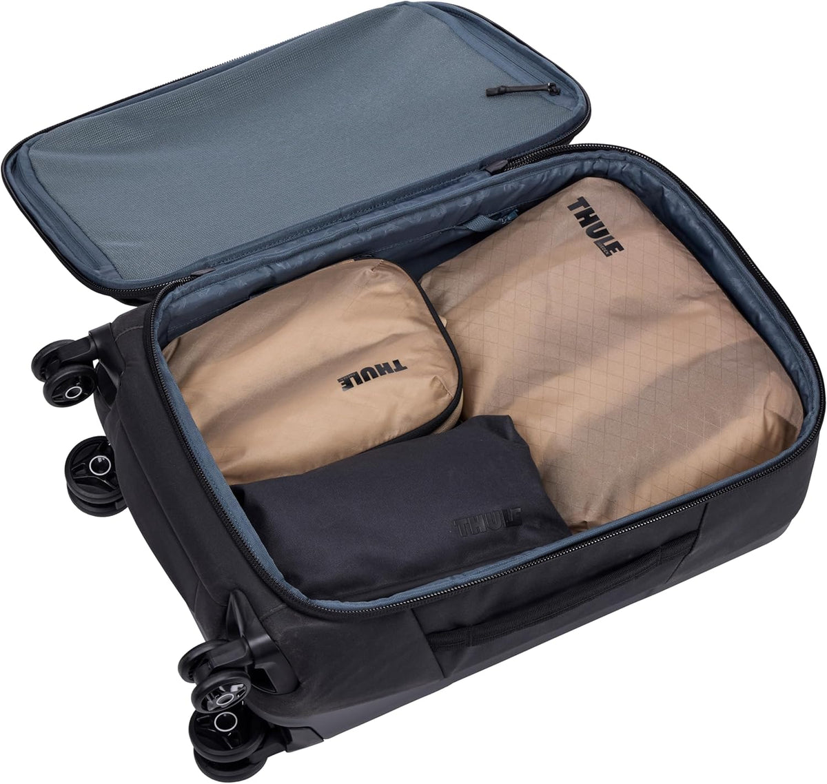 Thule Compression Packing Cube Set, Includes Size Small & Medium, Semitransparent Fabric, Easy to Pack