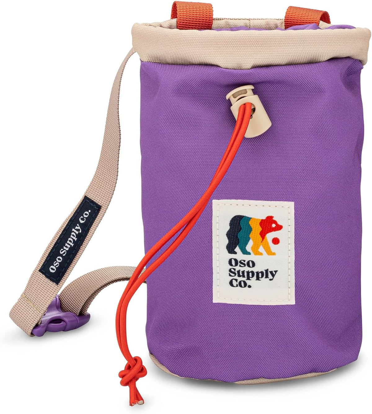 Oso Supply Co - Classic Chalk Bag for Rock Climbing, Bouldering Chalk Bag Bucket with Quick-Clip Belt, Zippered Pockets and Pouch - Perfect Indoor/Outdoor Rock Climbing Gear Equipment